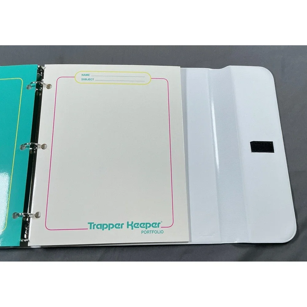Mead The Original Trapper Keeper 1 Inch Ring Binder Retro Splatter Multi-Color